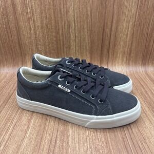 Taos Plim Soul Charcoal Canvas Sneakers Womens 8.5 PLS-13644 Low Top Shoes